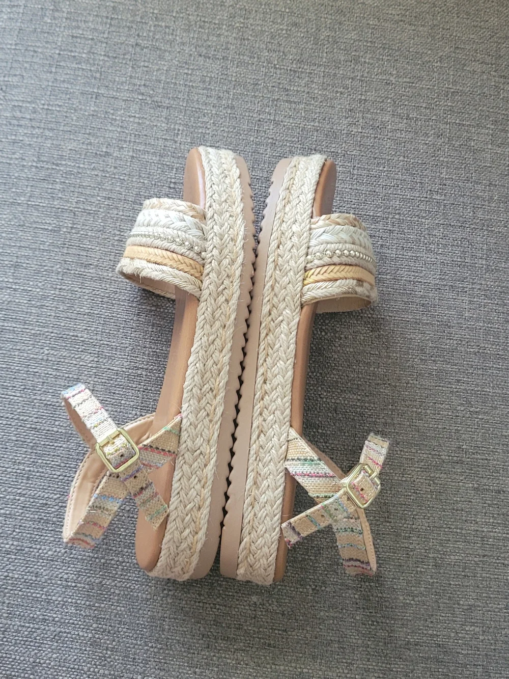 Steve Madden J-Coast Espadrille Platform Sandals Size 5